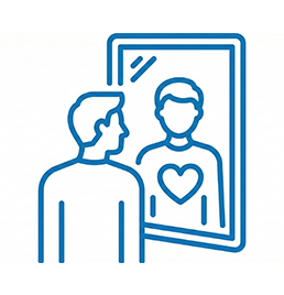 Icon representing body image and self-perception — body positivity and self-acceptance